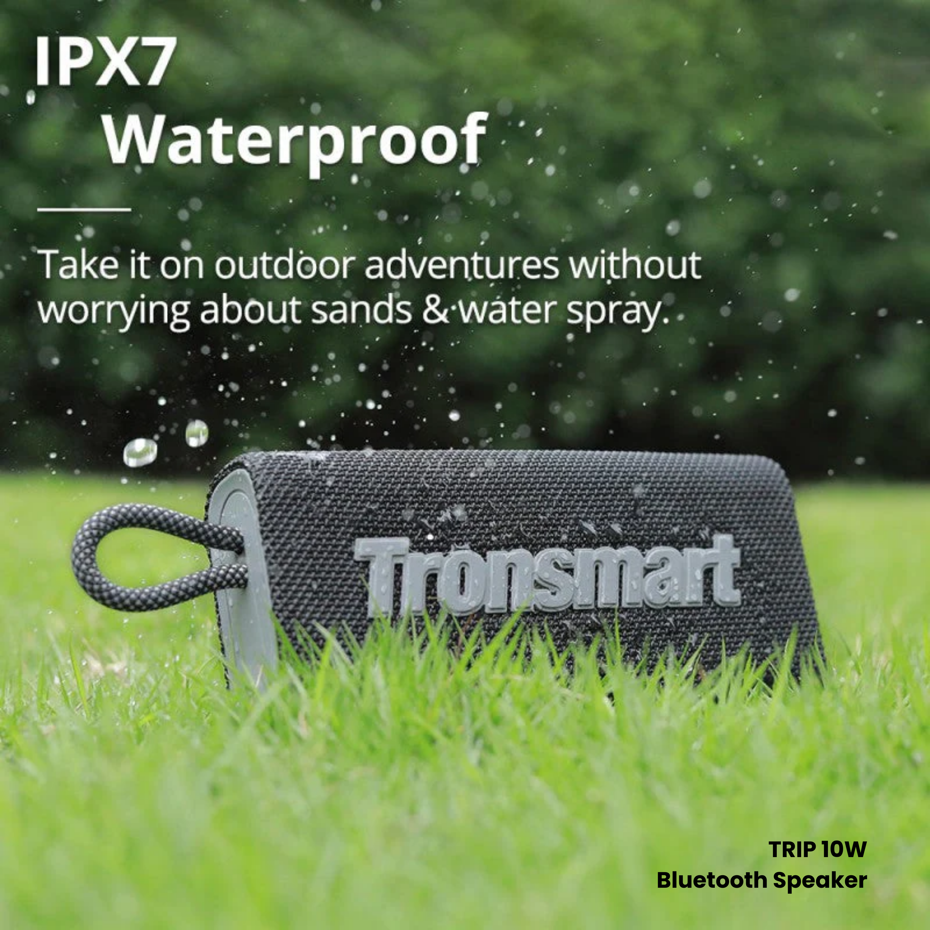 TRONSMART Trip 10W Portable Wireless Bluetooth Outdoor Speaker - Blue