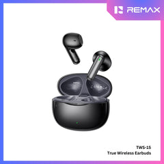 REMAX - TWS-15 Bluetooth Wireless Earbuds - Black