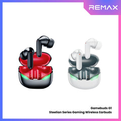 REMAX - GAMEBUDS G1 Steelian Series Gaming Wireless Earbuds - Black
