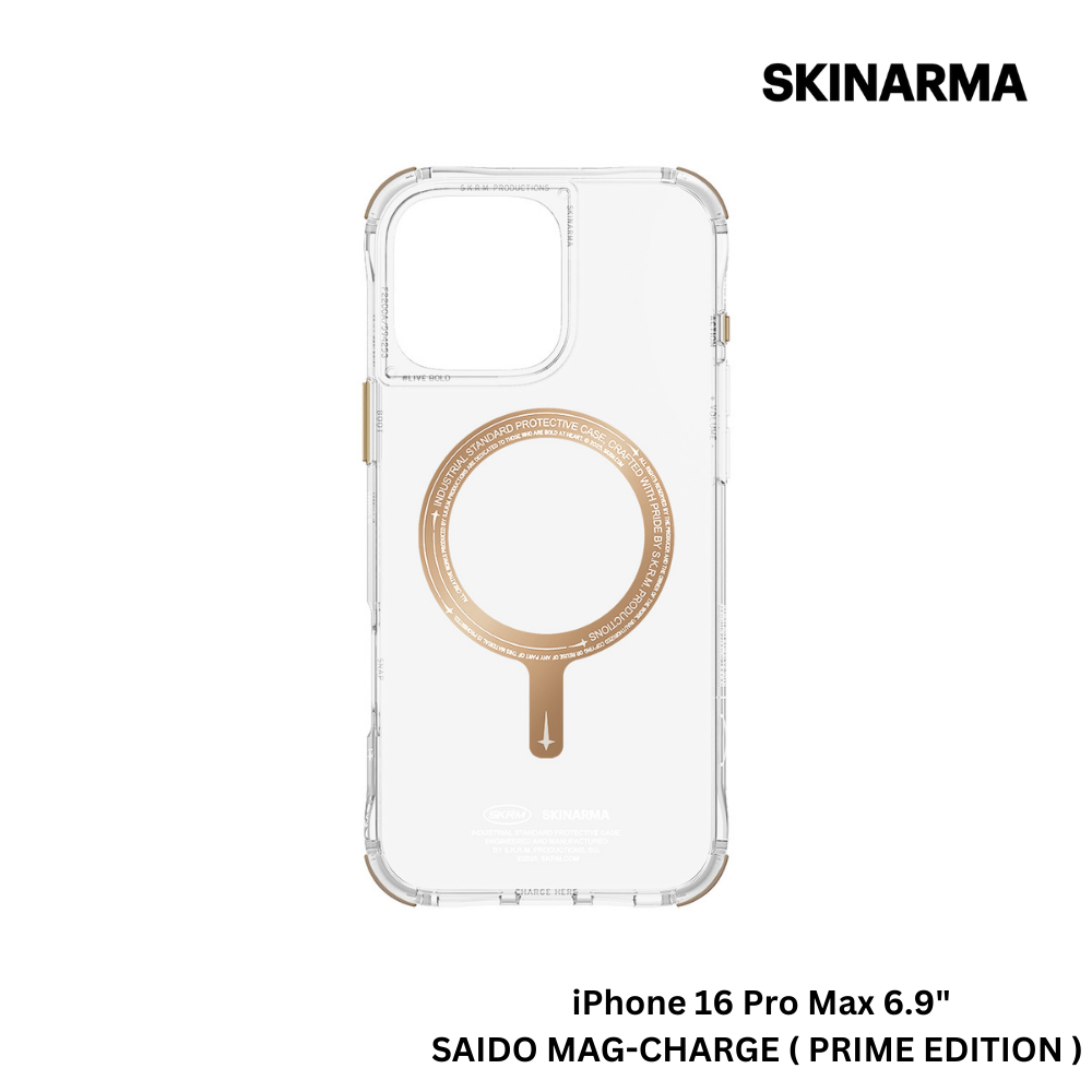 Skinarma iPhone 16 Pro Max 6.9" Saido Mag-Charge Case - Prime Edition - Champagne