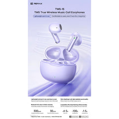 REMAX - TWS-15 Bluetooth Wireless Earbuds - White