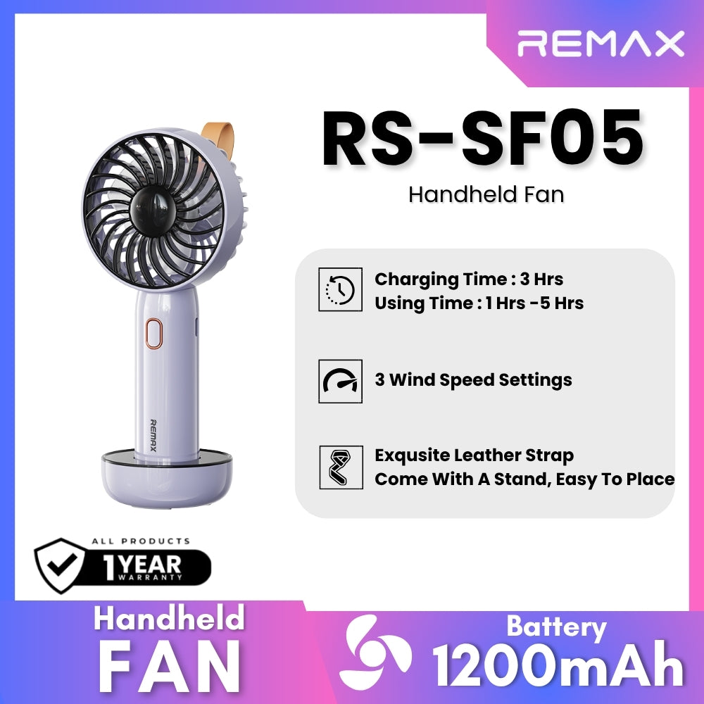 REMAX - RS-SF05 Handheld Fan - Blue