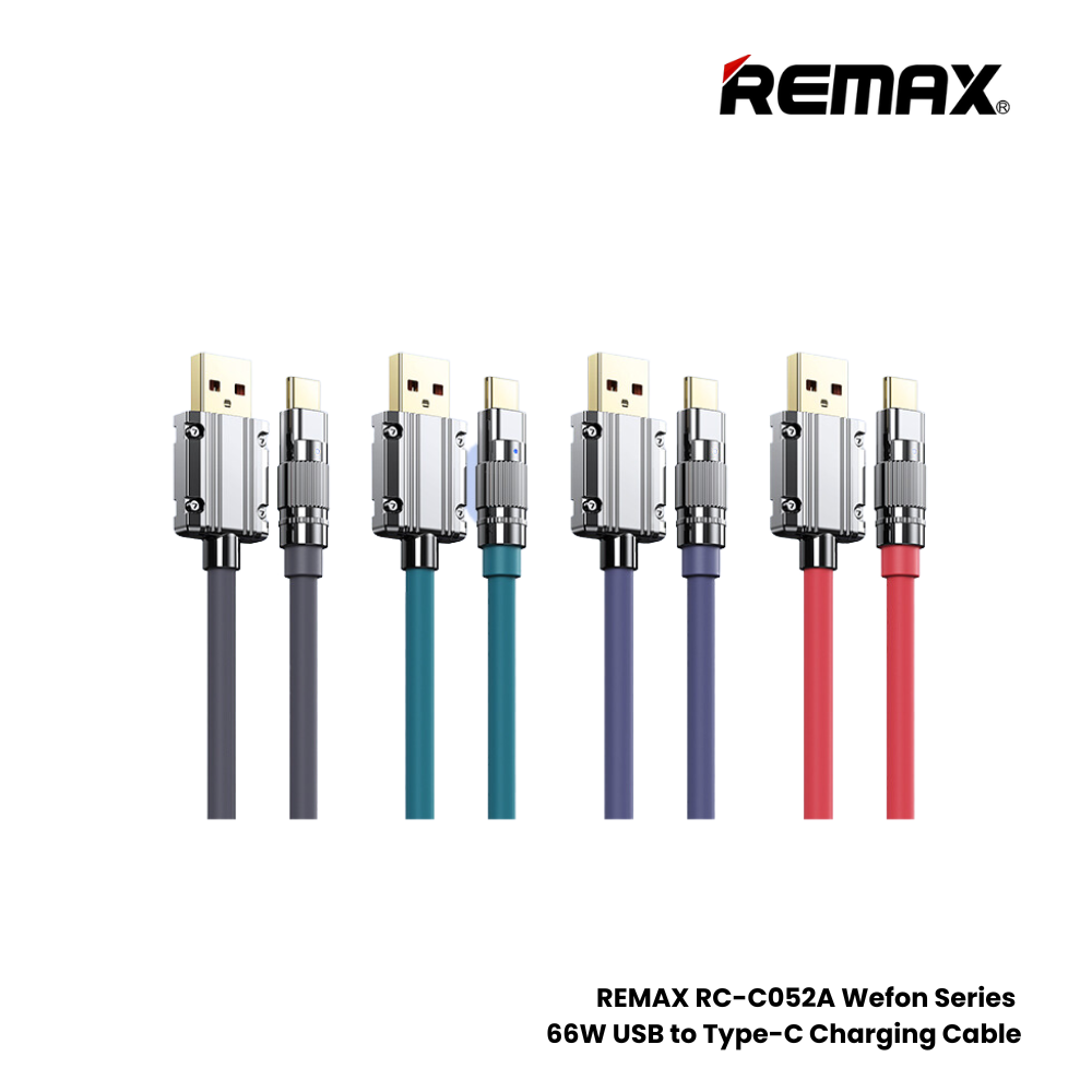 66W ( Type-C )-REMAX RC-C052A Wefon Series 66W USB to Type-C Fast Charging Data Cable- Purple