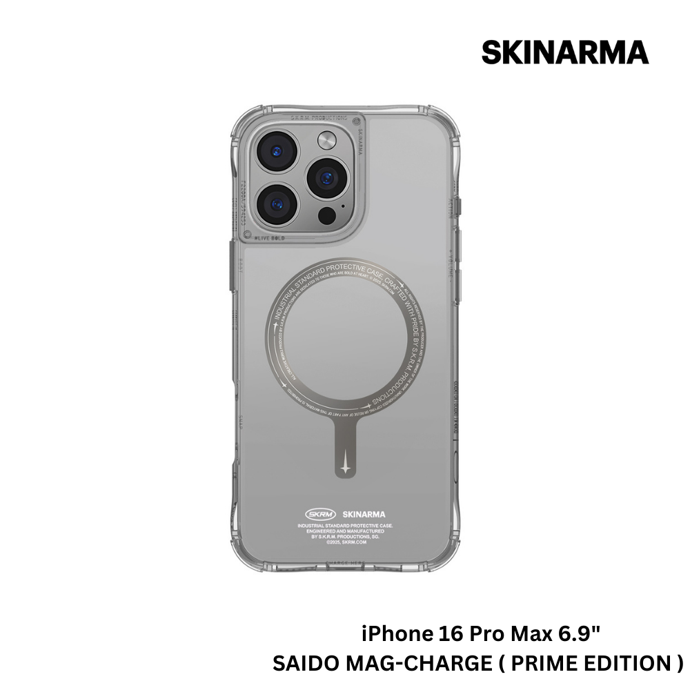 Skinarma iPhone 16 Pro Max 6.9" Saido Mag-Charge Case - Prime Edition - Titanium