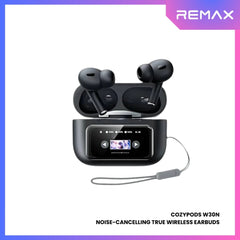 REMAX - COZYPODS W30N ANC+ENC Bluetooth Wireless Earbuds - Black