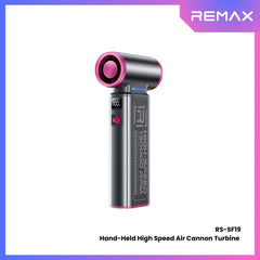 REMAX - RS-SF19 Hand-Held High-Speed 130,000 RPM Turbine Air Cannon Handheld Fan - Purple