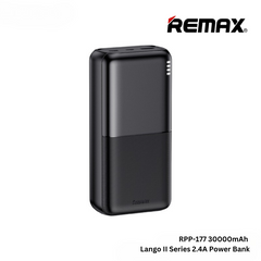 Remax RPP-177 30000mAh Lango II Series 2.4A Fast Charging Power Bank - Black