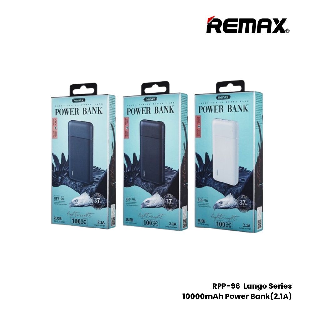 REMAX RPP-96 Lango Series 10000mAh Power Bank - Black