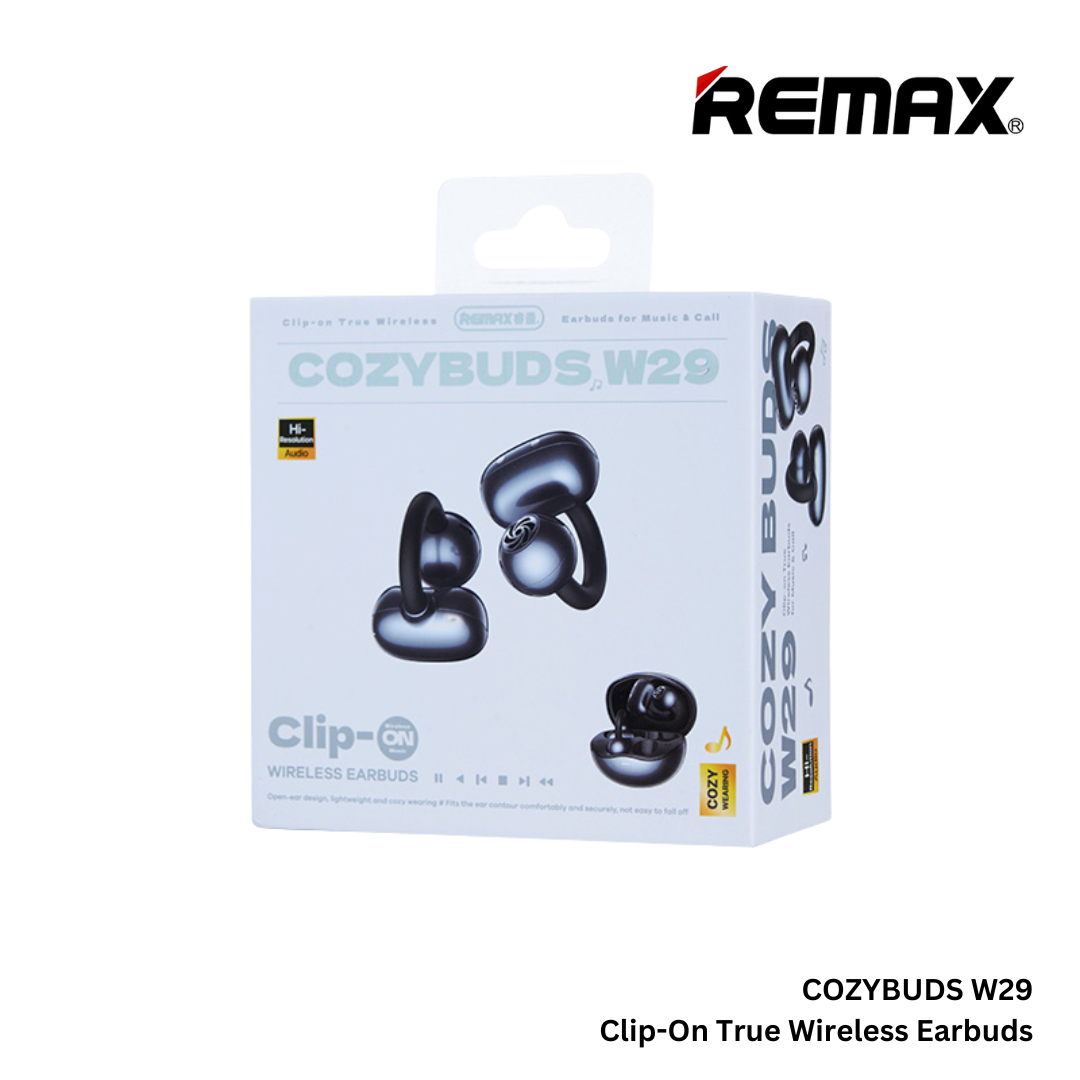 Remax Cozybuds W29 Bluetooth V5.4 Clip-On True Wireless Earbuds - Purple