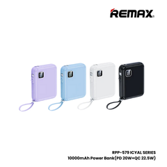 REMAX RPP-579 Icyal Series 10000mAh PD+QC Fast Charging Power Bank(PD 20W+QC 22.5W) - Purple