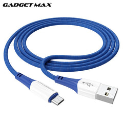 GADGET MAX GX06 MICRO 2.4A FAST CHARGING EXQUISITE & PRACTICAL DATA CABLE FOR MICRO (2.4A)(1M) - BLUE