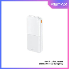 REMAX RPP-26 Lango 2 Series 20000mAh Fast Charging Power Bank(2.4A) - White