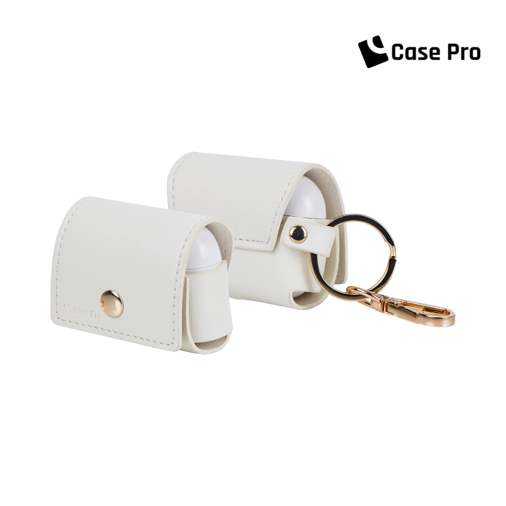 Case Pro (3rd Generation) Airpods Pro Leather Case-White