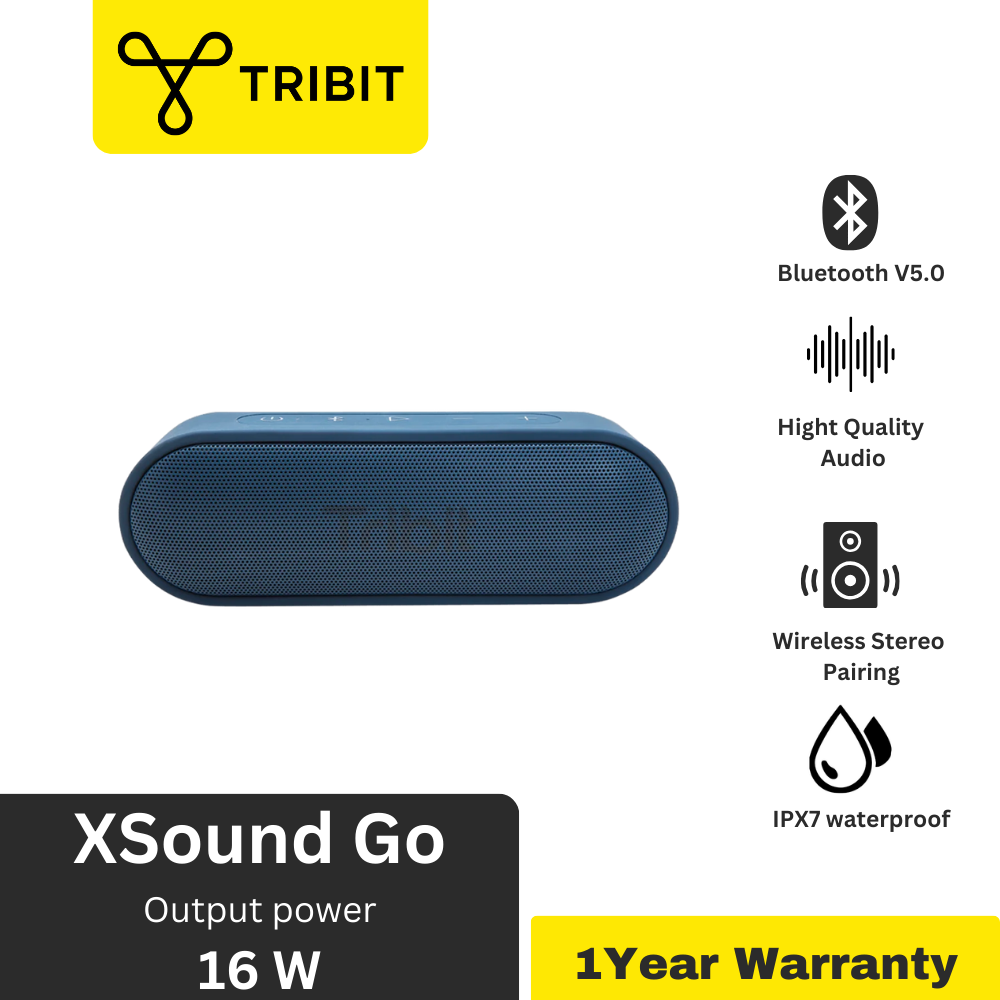 Tribit BTS-20C XSound Go Bluetooth V5.0 16W Wireless Speaker - Blue
