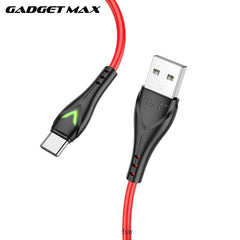 GADGET MAX GX08 TYPE-C 3A CHARGING DATA CABLE FOR TYPE-C (3A)(1M) - RED