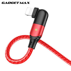 GADGET MAX GX12 FAST CHARGING EXQUISITE & PRACTICAL DATA CABLE FOR IPH (2.4A) (1.2M)  - ‌RED
