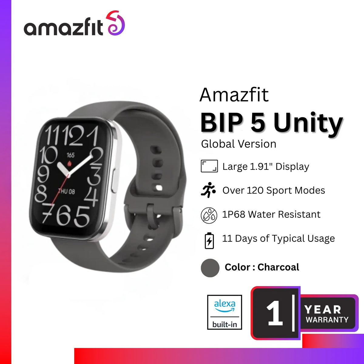 Notifications Amazfit Bip Gmail AMAZFIT BIP Unity Smart Watch