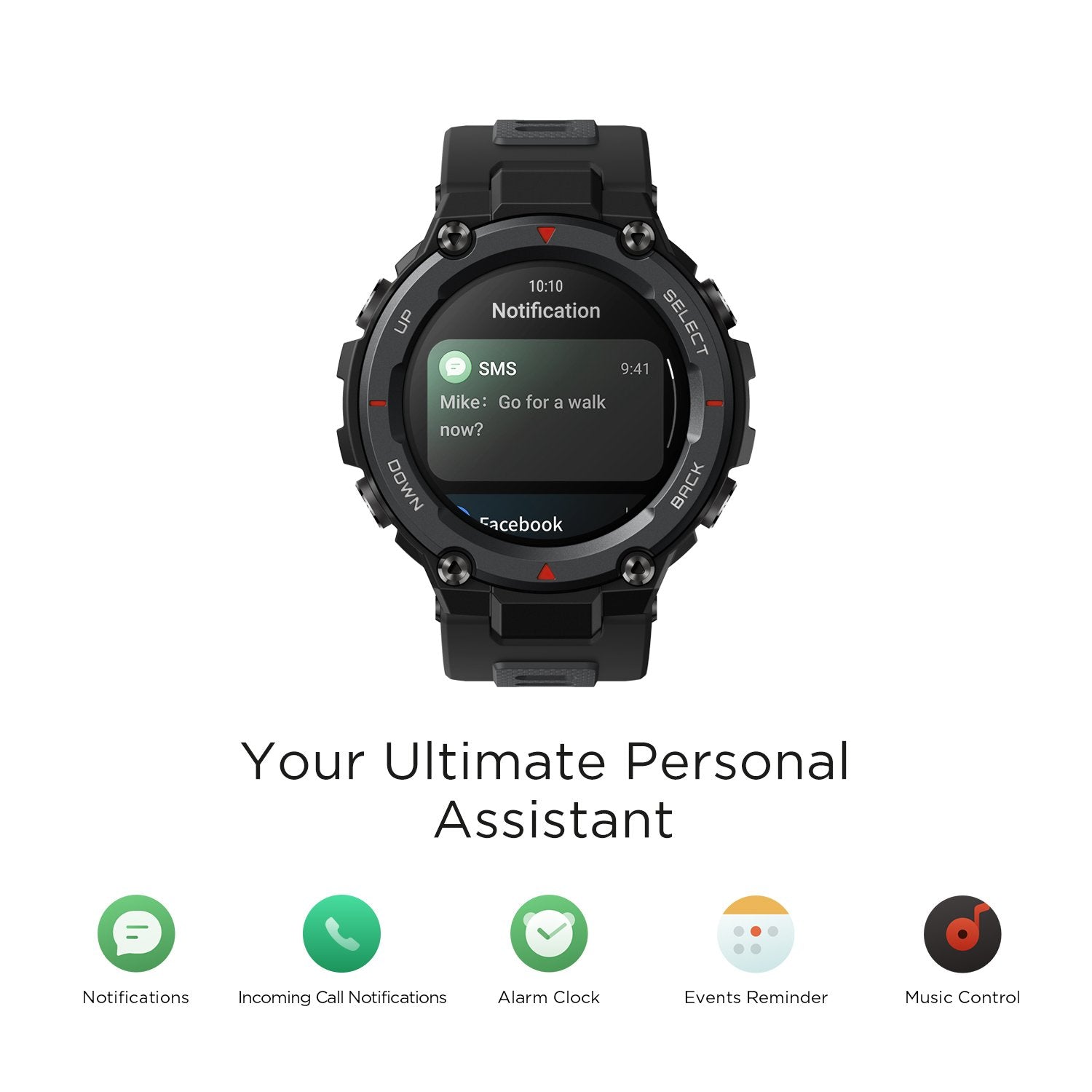 AMAZFIT T-REX PRO Smartwatch-Black