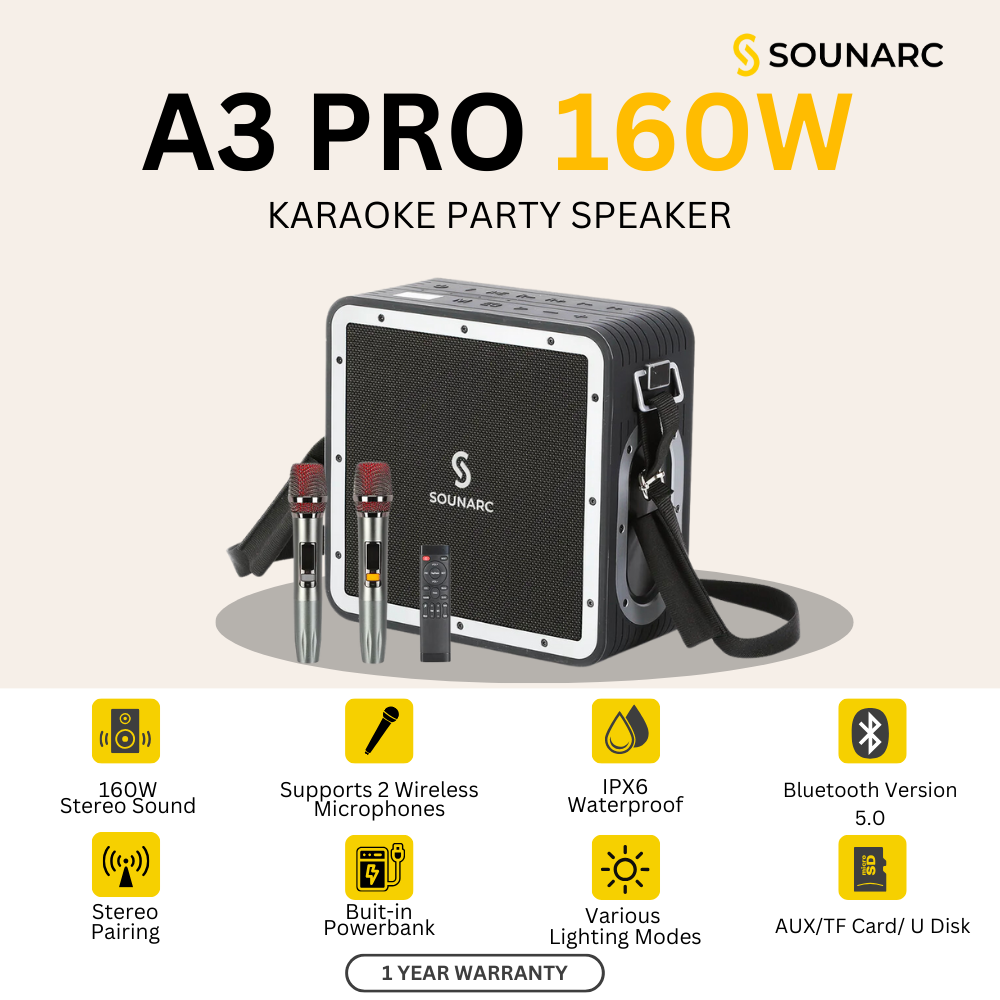 SOUNARC A3 Pro Karaoke Party Speaker