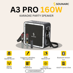 SOUNARC A3 Pro Karaoke Party Speaker