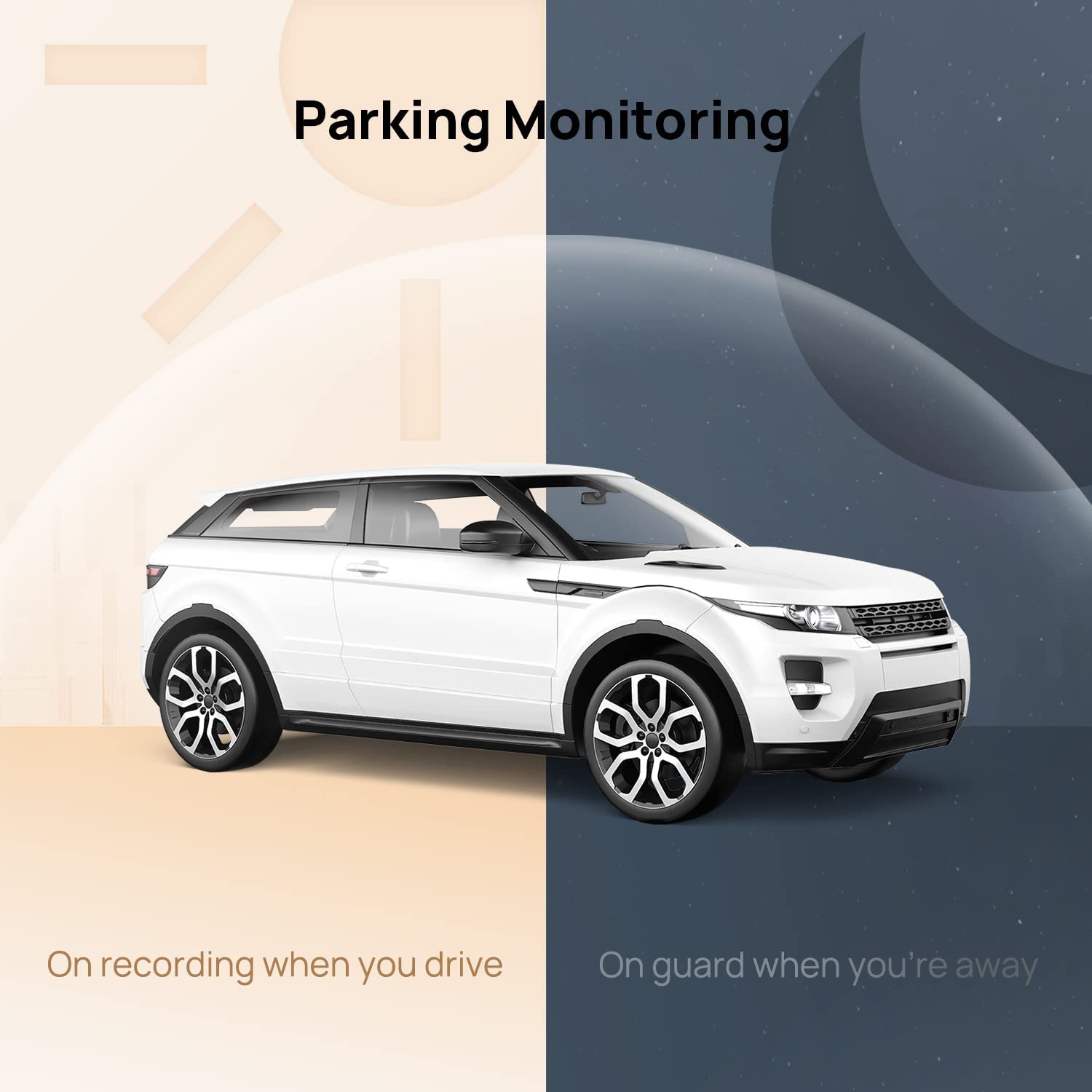 70mai Dash Cam M300, 1296P QHD, Built in WiFi Smart Dash Camera