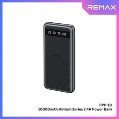 REMAX - RPP-10 Hintom Series 10000mAh Fast Charging Power Bank (2.4A) - Black
