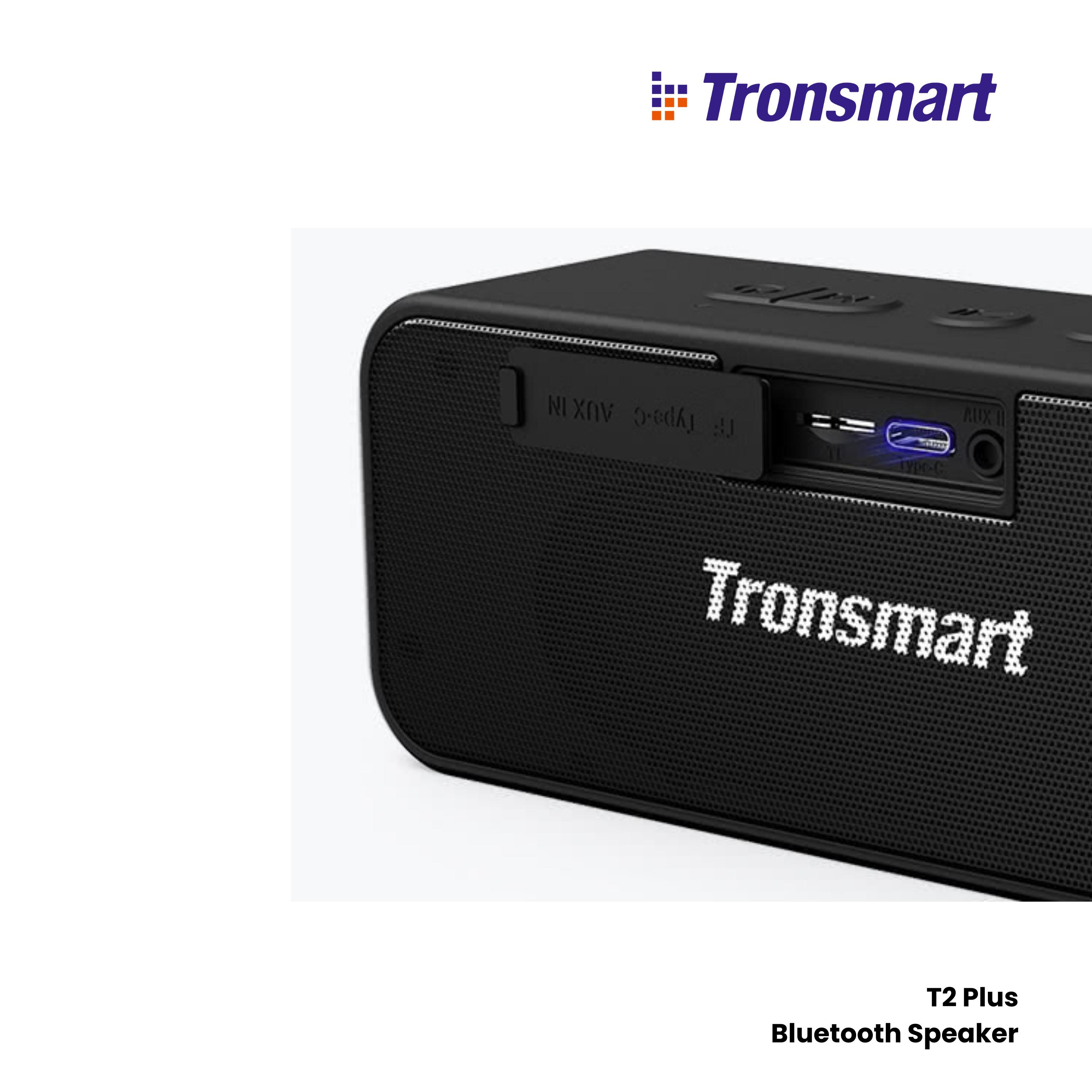 TRONSMART T2 Plus 20W Portable Wireless Bluetooth Outdoor Speaker - Black