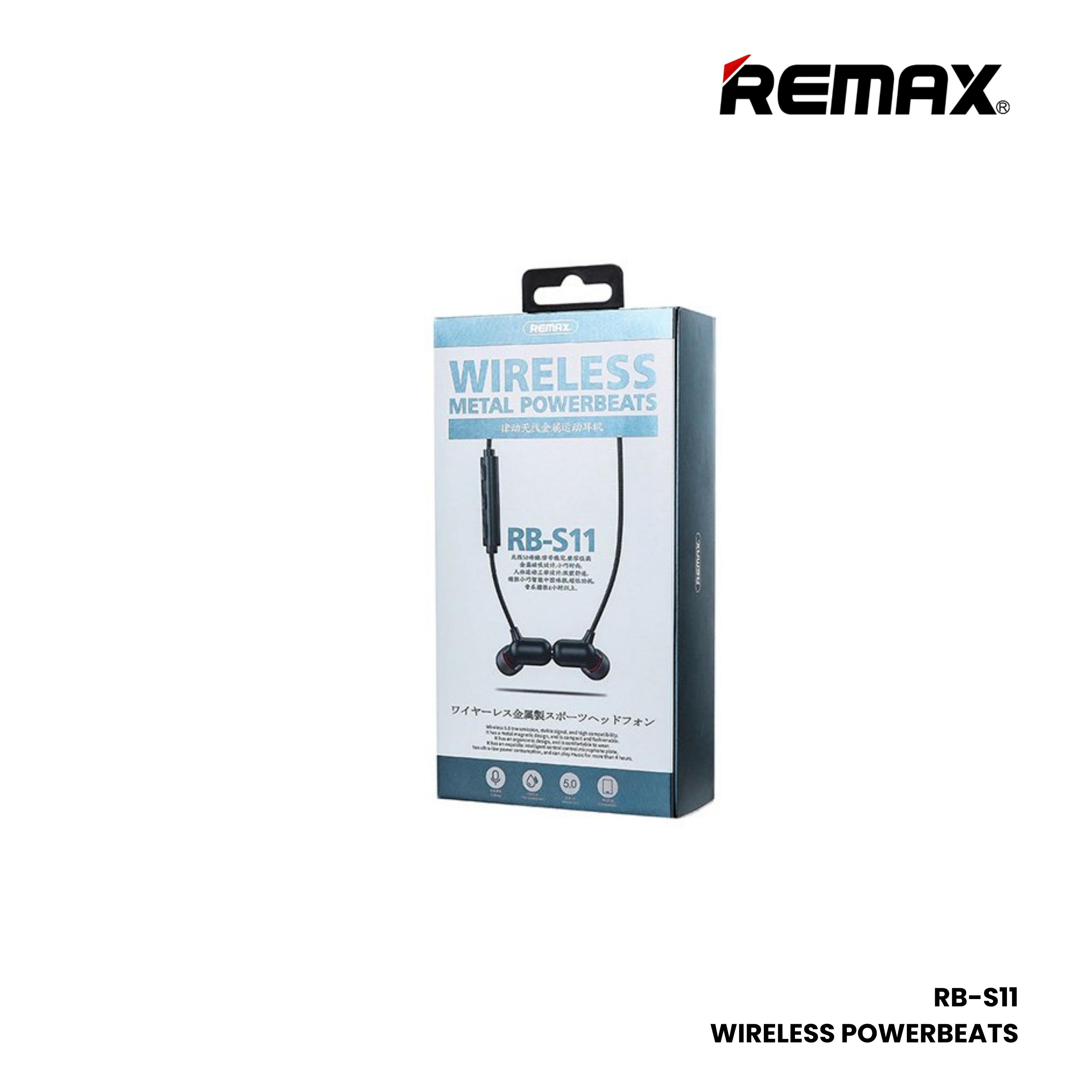 REMAX RB-S11 Neckband Wireless Bluetooth Headphone - White