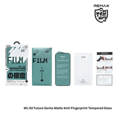 REMAX - WL-02 Future Series Matte Anti-Fingerprint Tempered Glass - iPhone 15 Plus (6.7")