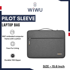 WIWU - Pilot Sleeve Ultra Book Laptop Bag (15.6") - Grey
