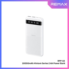 REMAX - RPP-10 Hintom Series 10000mAh Fast Charging Power Bank (2.4A) - White