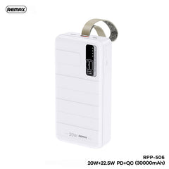 Remax RPP-506 30000 mAh Noah Series PD20W+QC22.5W Fast charging Power bank-White