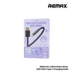 66W ( Type-C )-REMAX RC-C052A Wefon Series 66W USB to Type-C Fast Charging Data Cable- Purple