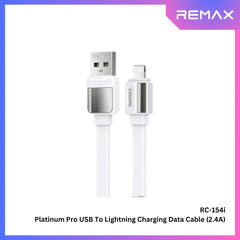 REMAX RC-154i Platinum Pro Series USB to iPhone Charging Data Cable (2.4A) - White