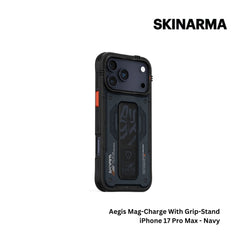 Skinarma - Aegis Magsafe Case With Grip Stand For iPhone 17 Pro Max - Navy