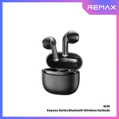 REMAX - CozyBuds W26 Keyzou Series Bluetooth Wireless Earbuds - Black