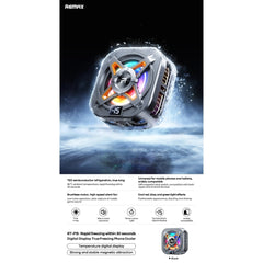 REMAX - RT-F15 Digital True Icing Cell Phone Cooler - Black