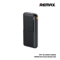 REMAX RPP-26 Lango 2 Series 20000mAh Fast Charging Power Bank(2.4A) - Black