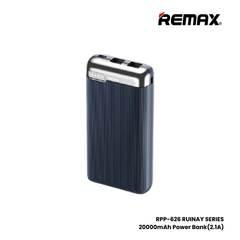 REMAX RPP-626 Ruinay Series 20000mAh Fast Charging Power Bank(2.1A) - Blue