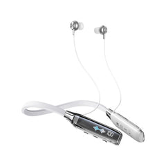 REMAX RB-S20 5.3 TRANSPARENT WIRELESS NECKBAND SPORTS EARPHONE -White