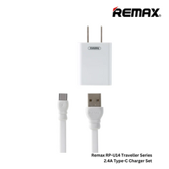 REMAX RP-U14 Traveller Series 2.4A Type-C Charger Set (1 USB) - White