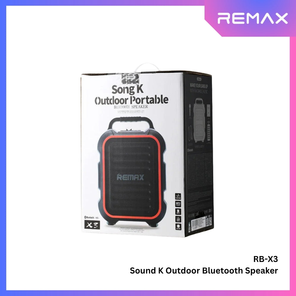 REMAX - RB-X3 Sound K Outdoor Portable Speaker (15W) - Black