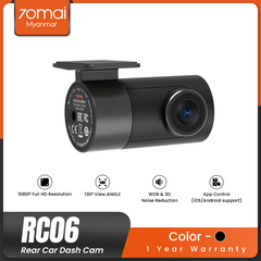 70mai Rear Camera RC06, 1080P, 130° FOV, Backup Camera for 70mai Dash Cam