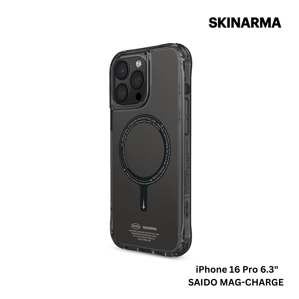 Skinarma iPhone 16 Pro 6.3" Saido Mag-Charge Case - Black