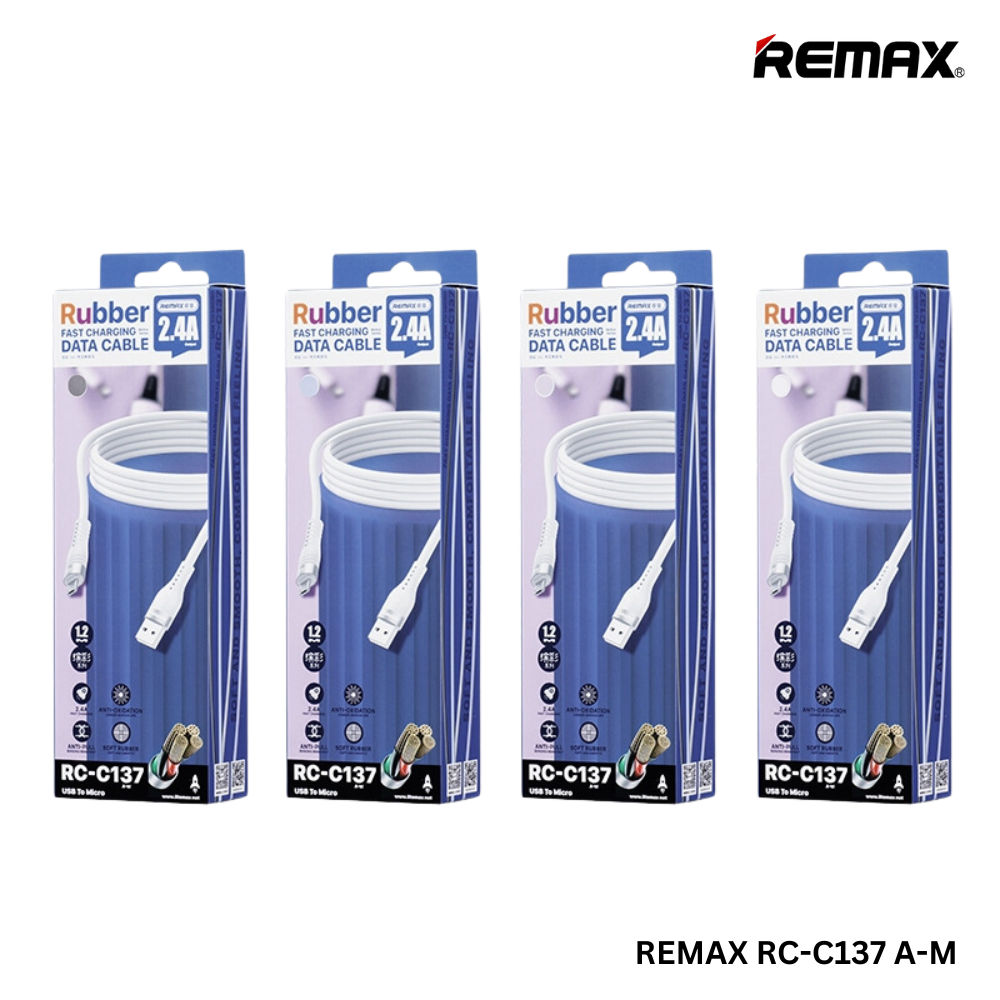 REMAX RC-C137M Bintrai Series 2.4A Fast Charging Data Cable For Micro (1.2M)