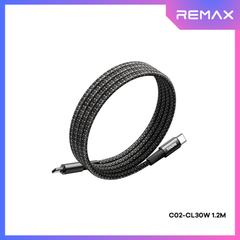 REMAX - C02 C-L Magnetic Suction Type-C To Lightning Fast Charging Data Cable (30W) - Black