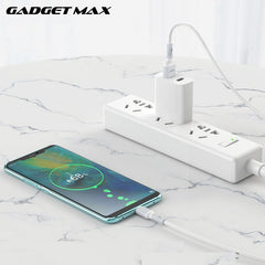 GADGET MAX GX10 TYPE-C 3A CHARGING DATA CABLE FOR TYPE-C (3A)(1M) - WHITE