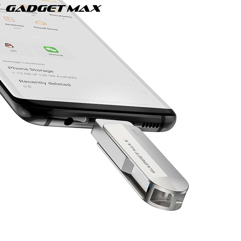 GADGET MAX GH04 (32GB) 2 IN 1 FLASH DRIVE HIGH SPEED USB3.0