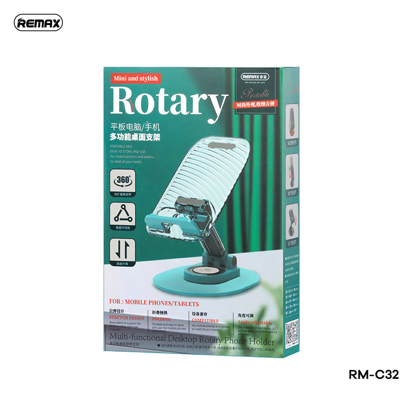 REMAX RM-C32 MONBYE SERIES MULTI-FUNCTIONAL DESKTOP ROTARY PHONE HOLDER