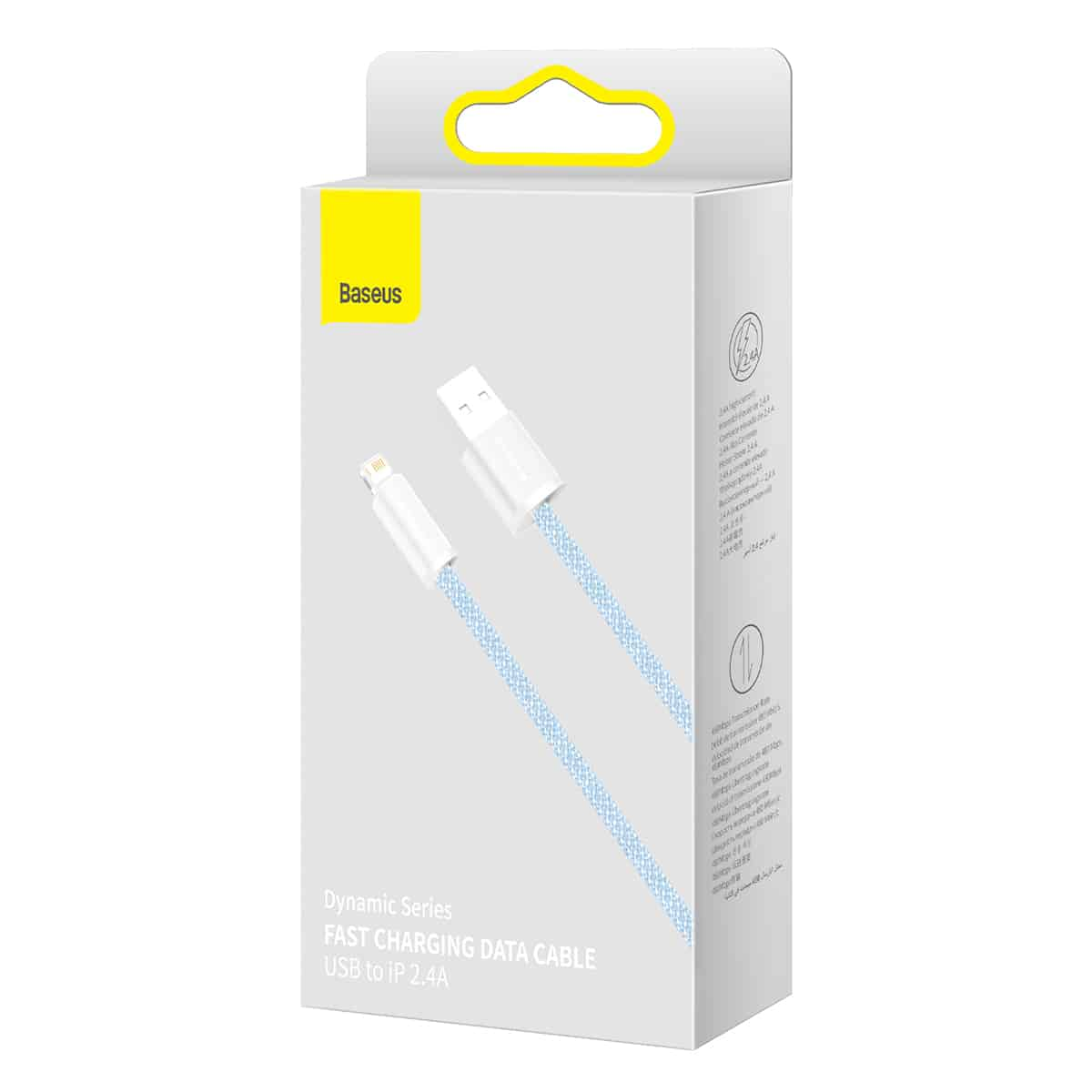 (Buy 1 Get 1) Baseus Dynamic Series iPhone Fast Charging Data Cable(2M) - Blue